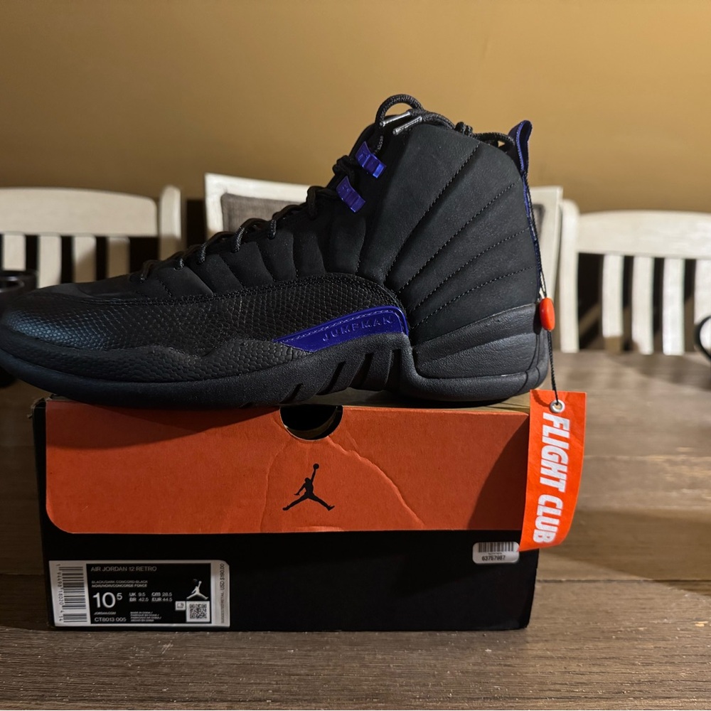 Nike Black and Purple Sneakers